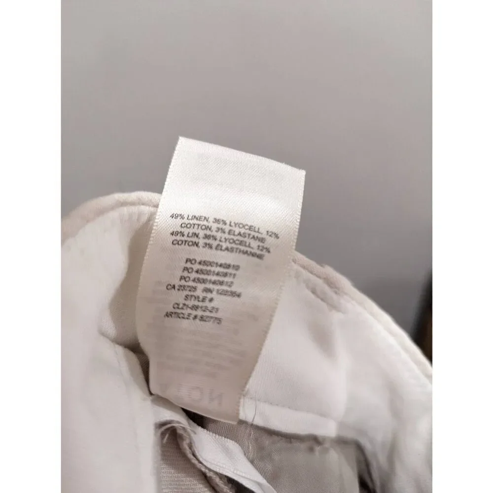 Aritzia babaton sadiki linen blend pants size 12